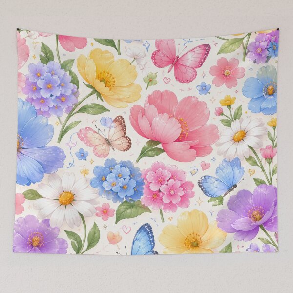 Item preview, Colorful Garden Butterflies and Flowers designed and sold by 0606PM.