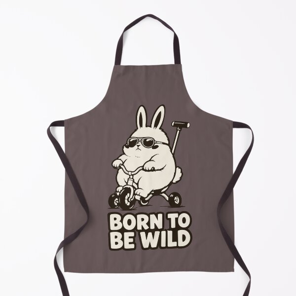 Item preview, Born to be Wild — Funny Fat Rabbit on Tricycle — Cute Biker Meme designed and sold by MalisoStickers.