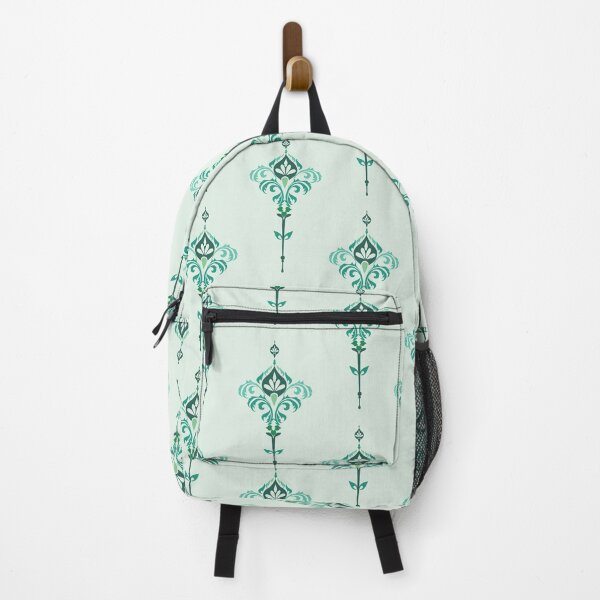 Item preview, Seamless Damask Pattern with Elegant Green Floral Motifs designed and sold by PowerAntShop.