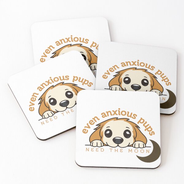 Item preview, Even Anxious Pups Need The Moon designed and sold by Pine & Pixels.