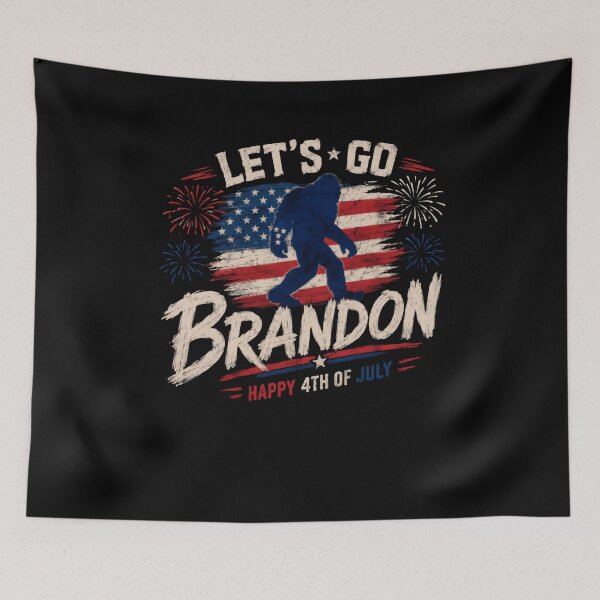 Item preview, Let's Go Brandon Happy 4th Of July Bigfoot Patriot American Conservative Independence Day designed and sold by HumansStuck12.