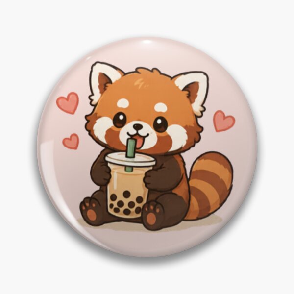 Item preview, Boba Break Red Panda designed and sold by MellowMunchkins.