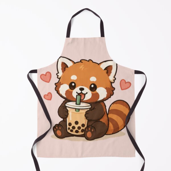 Item preview, Boba Break Red Panda designed and sold by MellowMunchkins.