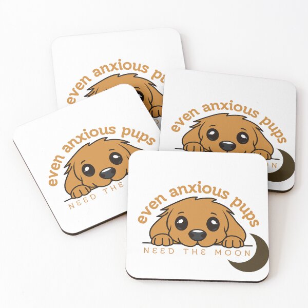 Item preview, Even Anxious Pups Need The Moon designed and sold by Pine & Pixels.