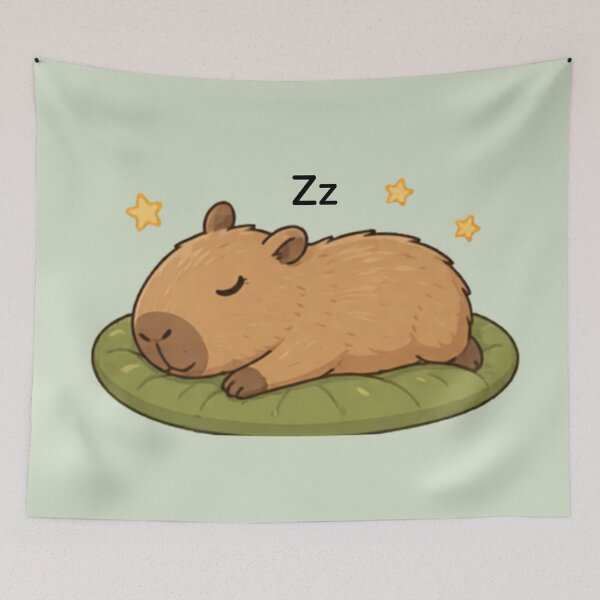 Item preview, Nap King Capybara designed and sold by MellowMunchkins.