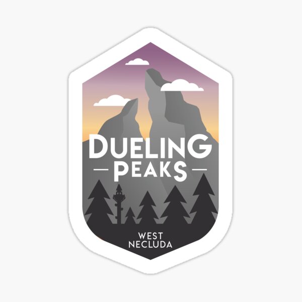 Dueling Peaks Sticker