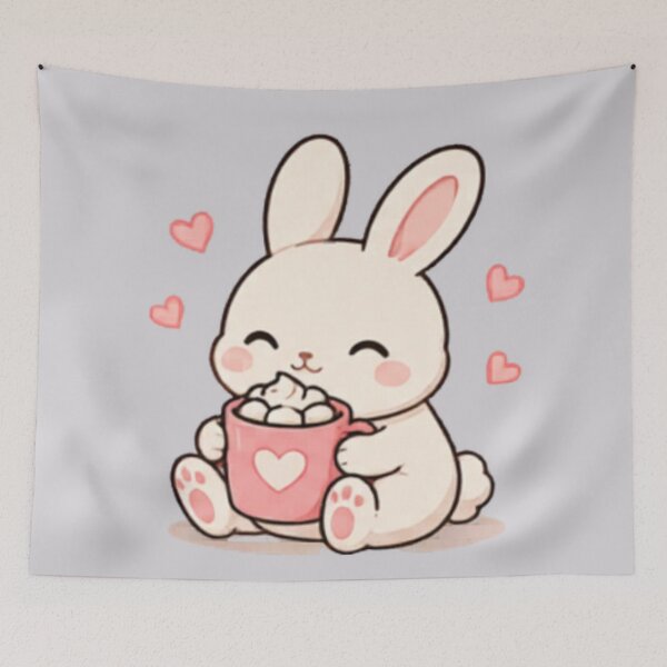 Item preview, Cozy Hot Choco Bunny designed and sold by MellowMunchkins.
