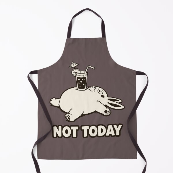Item preview, Not Today Meme — Funny Fat Rabbit — Cute Procrastination designed and sold by MalisoStickers.