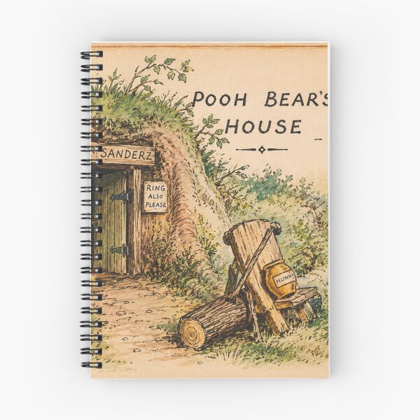 Item preview, Pooh Bear House Vintage Storybook Cottage Woodland Decor designed and sold by RickE.
