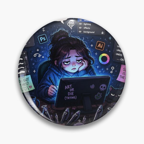 Item preview, Digital Artist Life Sticker designed and sold by InkPixell.