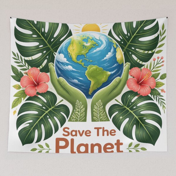 Item preview, Save The Planet Earth Mother Nature Tropical Eco Art designed and sold by Luna-Flow.