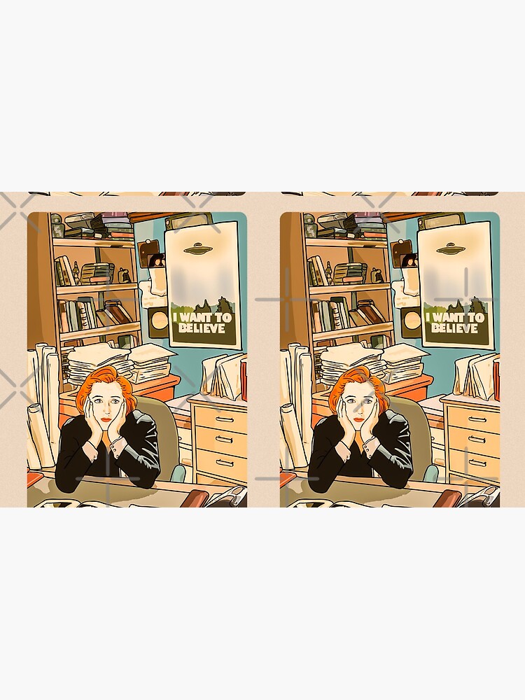 The skeptical Dana Scully in the Mulder s office The X Files by MimieTrouvetou