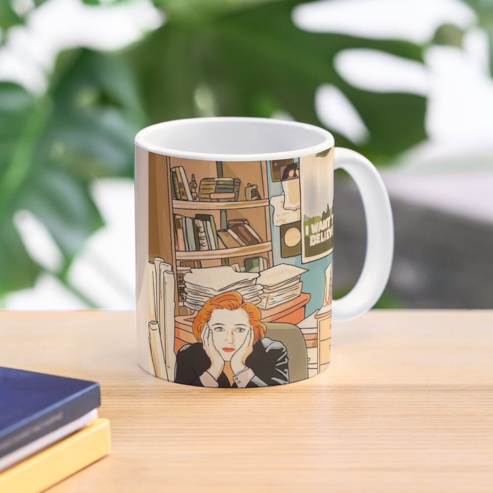 The skeptical Dana Scully in the Mulder s office The X Files Coffee Mug