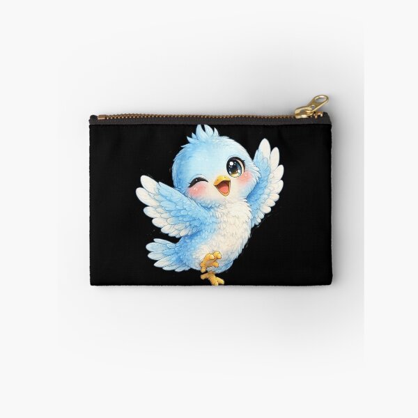 Item preview, Cute Blue Baby Bird Illustration designed and sold by Hatchling Hollow.