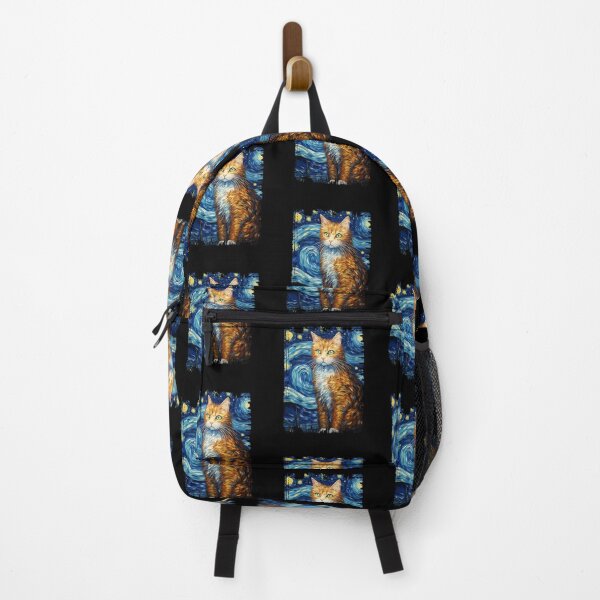 Item preview, Funny American Bobtail Cat Starry Night Illustration Mom Dad Kids designed and sold by rafaeltto.