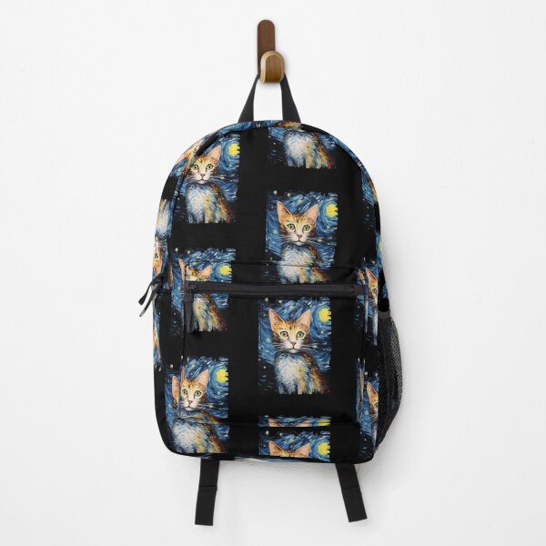 Item preview, Funny American Wirehaired Cat Starry Night Illustration Mom Dad Kids designed and sold by rafaeltto.