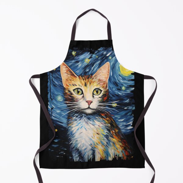 Item preview, Funny American Wirehaired Cat Starry Night Illustration Mom Dad Kids designed and sold by rafaeltto.