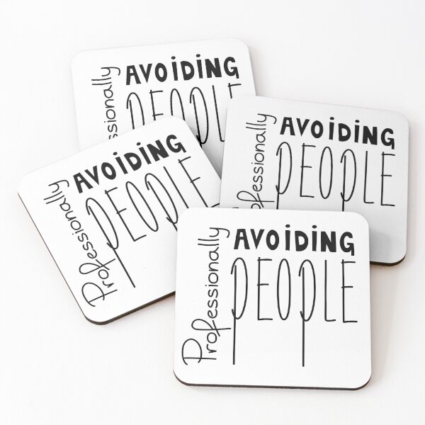 Item preview, Professionally Avoiding People Funny Introvert Quote designed and sold by Mooi Studio.