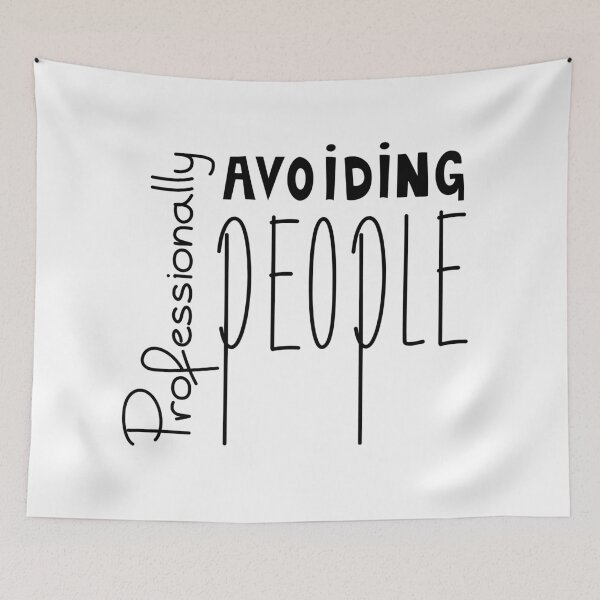 Item preview, Professionally Avoiding People Funny Introvert Quote designed and sold by Mooi Studio.