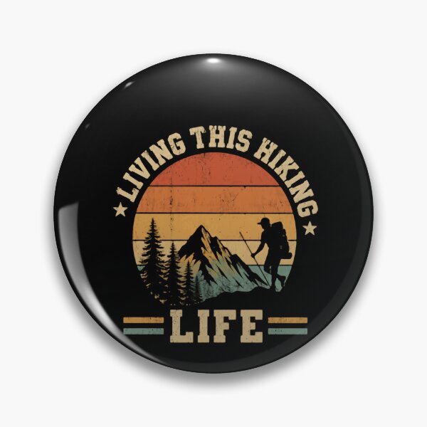 Item preview, Living This Hiking Life Mountain Outdoors Hiker Adventurer designed and sold by HumansStuck12.