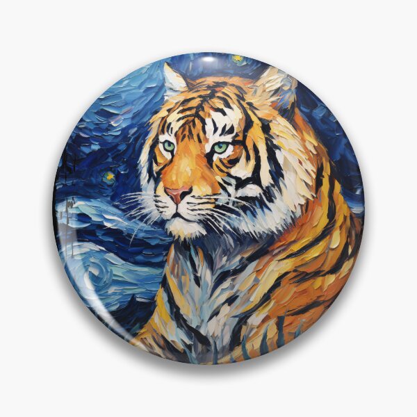 Item preview, Funny Tiger Starry Night Illustration Mom Dad Kids designed and sold by rafaeltto.