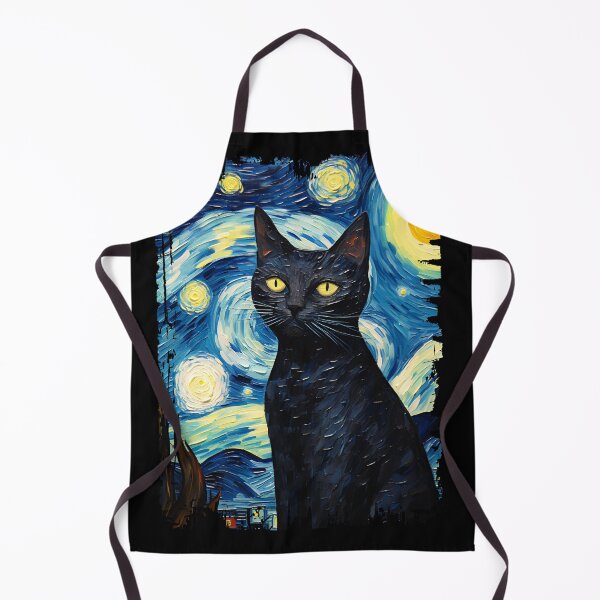 Item preview, Funny Black Cat Starry Night Illustration Mom Dad Kids designed and sold by rafaeltto.