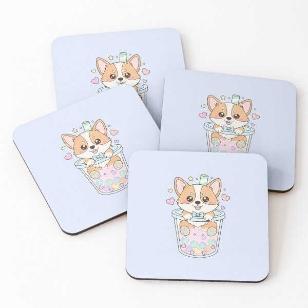 Item preview, Cute Kawaii Corgi Puppy Illustration - Adorable Dog Art designed and sold by Exquisite Design Studio „Paculówka”.
