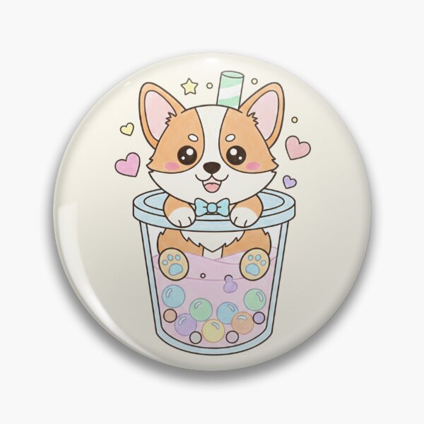 Item preview, Cute Kawaii Corgi Puppy Illustration - Adorable Dog Art designed and sold by Exquisite Design Studio „Paculówka”.