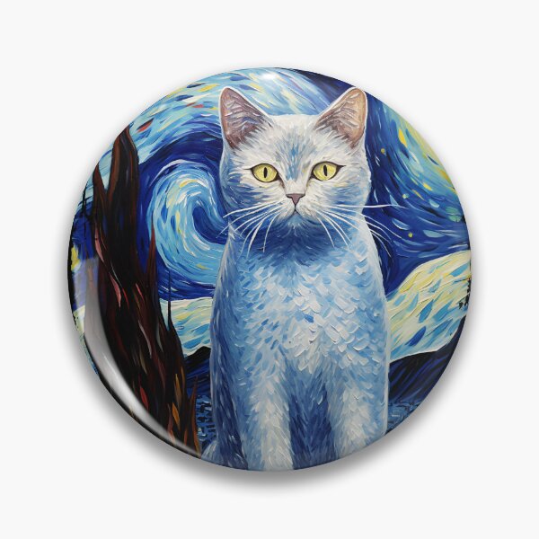 Item preview, Funny British Shorthair Cat Starry Night Illustration Mom Dad Kids designed and sold by rafaeltto.