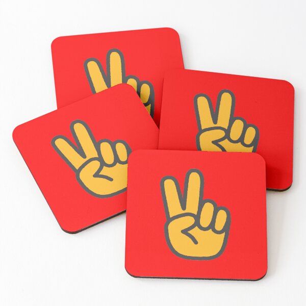 Item preview, Victory Hand Peace Sign Illustration designed and sold by DailyDoodlesBySumbul.