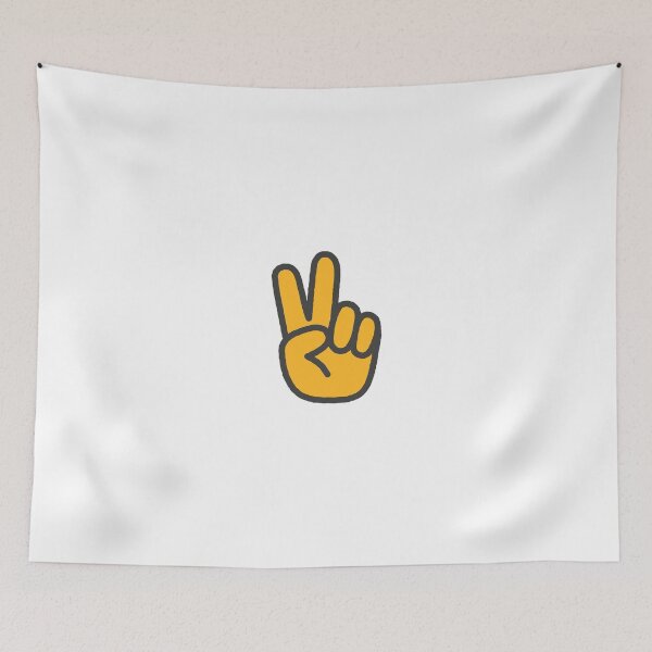 Item preview, Victory Hand Peace Sign Illustration designed and sold by DailyDoodlesBySumbul.