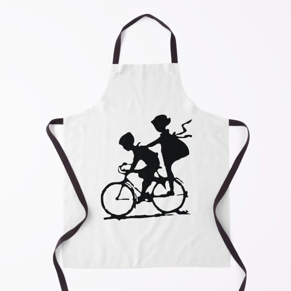 Item preview, Vintage Kids Bicycle Ride Silhouette - Retro Childhood Memories designed and sold by toptomdesign.