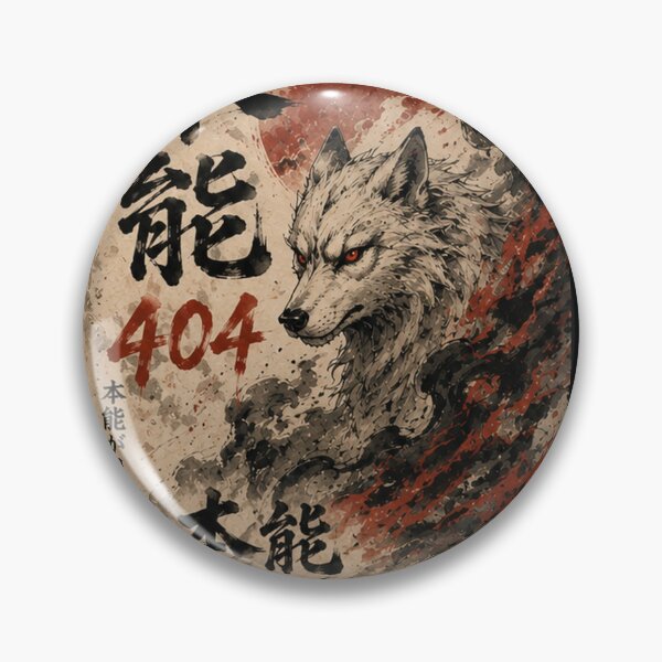 Item preview, Instinct 404 (本能404) - JDM Street Edition Neo-Traditional Wolf designed and sold by Japan-kanji-ya.
