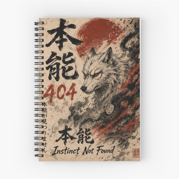 Item preview, Instinct 404 (本能404) - JDM Street Edition Neo-Traditional Wolf designed and sold by Japan-kanji-ya.