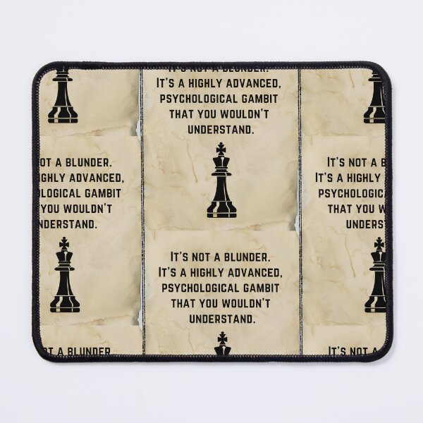 Item preview, Chess Blunder Quotes - Chess Themed Gift Ideas designed and sold by RebelliousRosee.