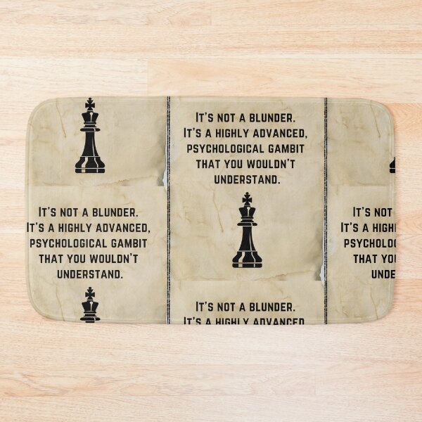 Item preview, Chess Blunder Quotes - Chess Themed Gift Ideas designed and sold by RebelliousRosee.
