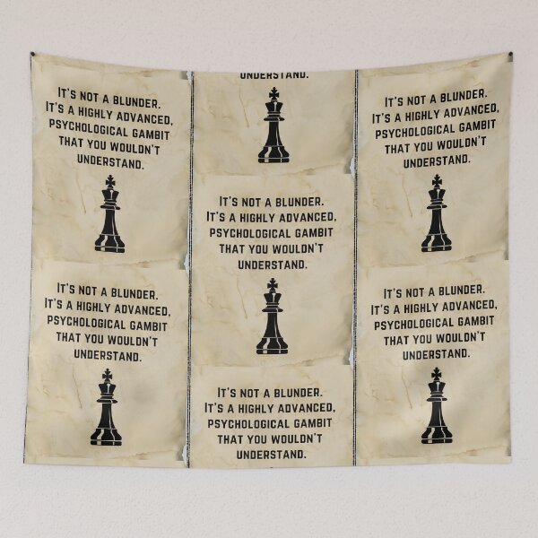 Item preview, Chess Blunder Quotes - Chess Themed Gift Ideas designed and sold by RebelliousRosee.