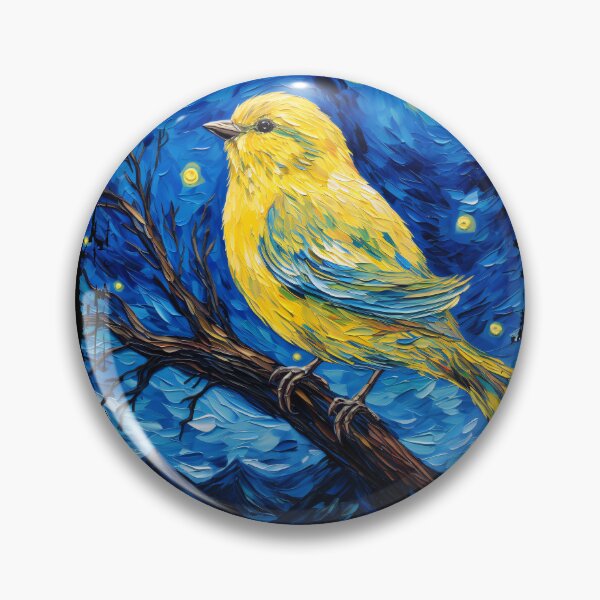 Item preview, Funny Canary Starry Night Illustration Mom Dad Kids designed and sold by rafaeltto.