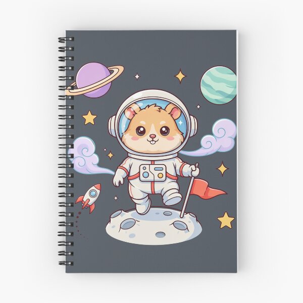 Item preview, Hamster - Cute Hamster Astronaut on the Moon designed and sold by ArcticFoxStudio.
