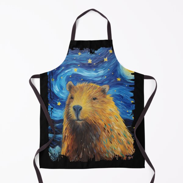 Item preview, Funny Capybara Starry Night Illustration Mom Dad Kids designed and sold by rafaeltto.
