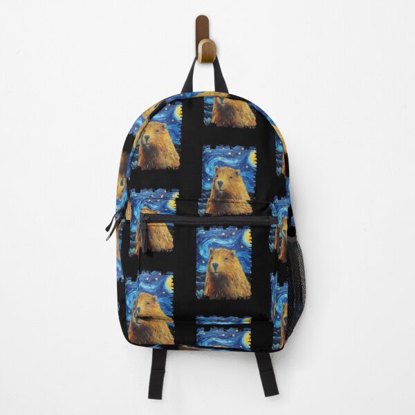 Item preview, Funny Capybara Starry Night Illustration Mom Dad Kids designed and sold by rafaeltto.