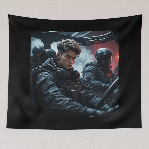 Item preview, Leader of the cyberpunk SWAT tactical squad designed and sold by jmavila.