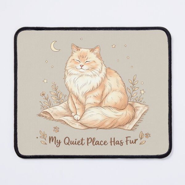 Item preview, My Quiet Place Has Fur Cat Lover Design designed and sold by Safe Haven Pets.