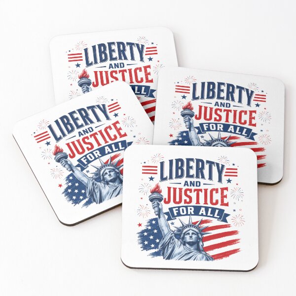 Item preview, Liberty And Justice For All American Patriot USA National Holiday designed and sold by RetroMini2026.