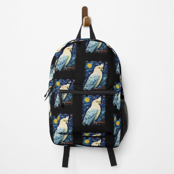 Item preview, Funny Cockatoo Bird Starry Night Illustration Mom Dad Kids designed and sold by rafaeltto.