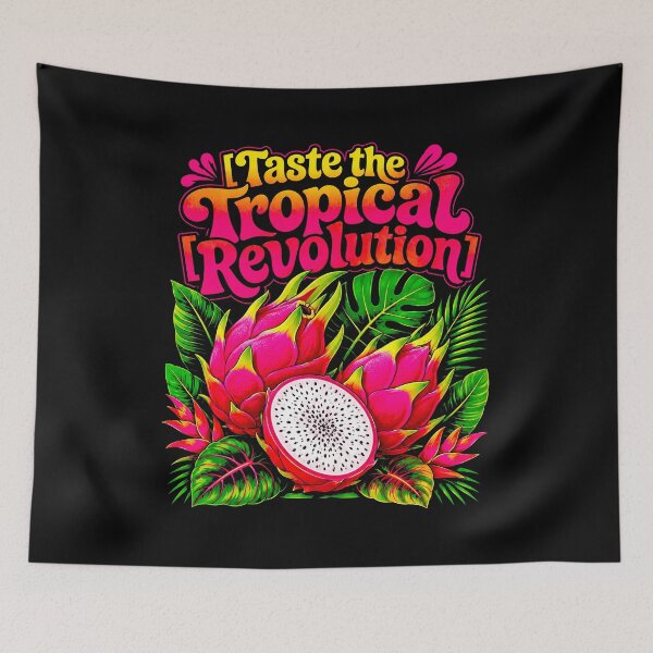 Aperçu de l'œuvre Goûtez au fruit du dragon Tropical Revolution créée et vendue par graphixpolash.
