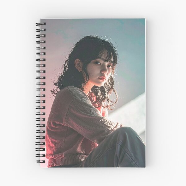 Item preview, Cinematic Japanese Girl Portrait Neon Lighting designed and sold by BetweenForms.