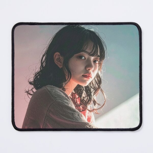 Item preview, Cinematic Japanese Girl Portrait Neon Lighting designed and sold by BetweenForms.