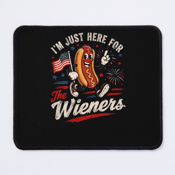 Item preview, I'm Just Here For The Wieners Funny Hot Dog Lover Fourth Of July Grilling designed and sold by HumansStuck12.