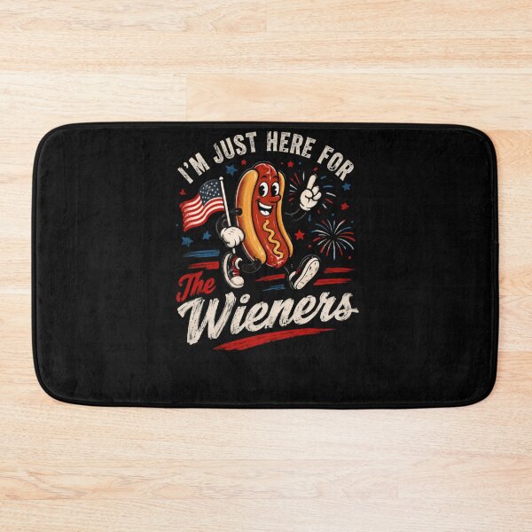 Item preview, I'm Just Here For The Wieners Funny Hot Dog Lover Fourth Of July Grilling designed and sold by HumansStuck12.